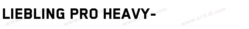 Liebling Pro Heavy字体转换